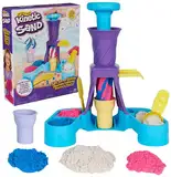 Kinetic Sand Softeis Station - mit 396 g original magischem Sand in drei Farben und umfangreichem Zubehör für kreatives Indoor-Sandspiel, für Kinder ab 3 Jahren