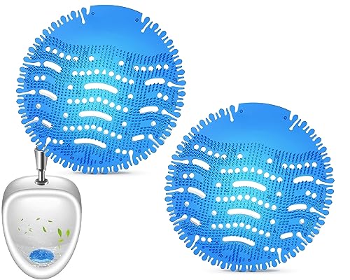 2 Stück Urinalsieb mit Duft, Urinal Stein Spritzschutz Geruchsschutz für Toiletten, Urinal-Einlage, Spritzschutz fürs Männer WC für jedes Pissoir, für Alle Gewerblichen Orte und Wohnungen