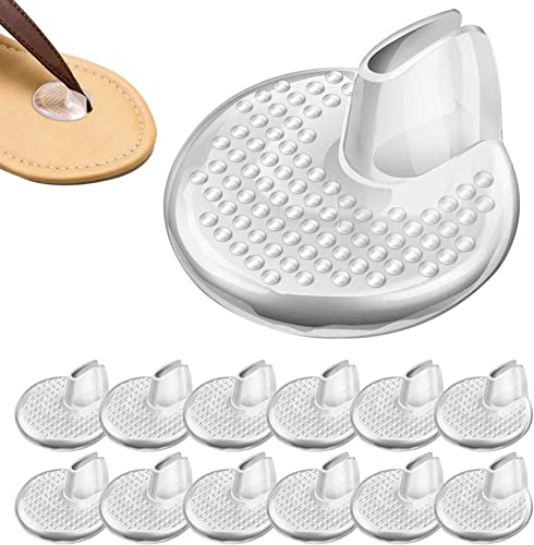 Dancepandas Zehenschutz Kissen 6 Paare Zehentrenner Pads Silikon Flip Flop Klar Toe Protector Für Flip Flops und Sandalen Zum Schutz vor Schmerzen und Blasen Anti-Rutsch-Schuhkissen