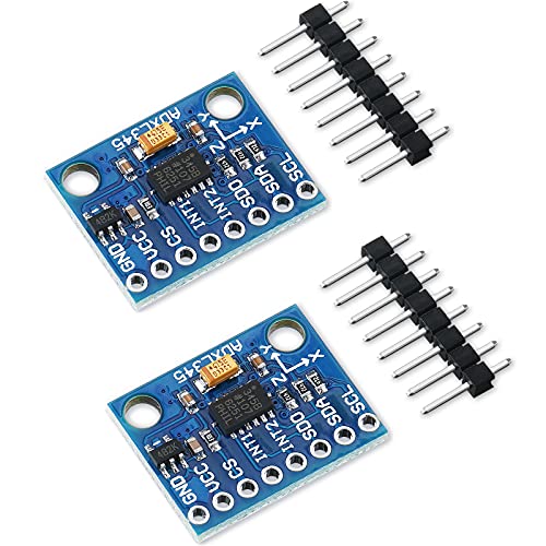 2 Stücke ADXL345 Beschleunigungsmesser 3-Achsen GY-291 Digitales Schwerkraft Sensor Modul ADXL345 3-Achsen Beschleunigung Modul Beschleunigung Neigung Kompatibel mit Arduino Raspberry Pi