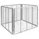 V2Aox Komposter Stahl verzinkt Kompost Metallkomposter Kompostbehälter Kompostgitter Auswahl Garten Gitter Kompost Kompostierer, Größe:Größe 2 100 x 100 x 80 cm