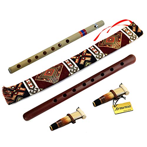 Armenisches Duduk, handgefertigt aus Armenien – OBOE Balaban Woodwind Instrument apricot Holz – Anleitung – Geschenk Armenischen Flöte spielen und National Fall