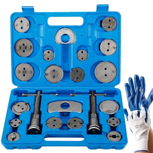 FreeTec 24 tlg. Universal Bremskolbenrücksteller Set Bremssattel Kolben Wind Zurück Tool Kit Bremse Instandsetzung Werkzeug Bremskolben