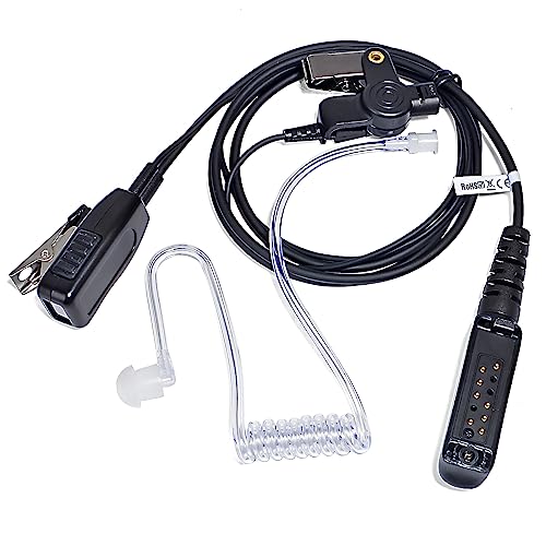 HYS Sepura Sicherheits-Ohrhörer Kompatibel mit Sepura STP8000 STP9000(Tetra) SC20 SC21 Funkgeräten, verdeckte akustische Rohr-Headset (Sepura)