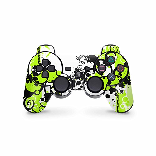 Skins4u Playstation 3 Controller Skin - AUFKLEBER Design Sticker Set für PS3 Gamepad - Simply Green