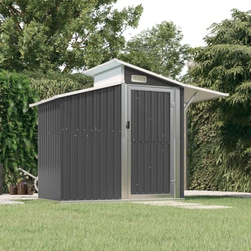 Home & Garden-Gartenhaus Anthrazit 270x130x208,5 cm Stahl verzinkt Möbelhaus Wahl