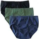 HERMKO 2850 3er Pack Jungen Slip aus 100% Bio-Baumwolle, Größe:140, Farbe:Mix s/m/o