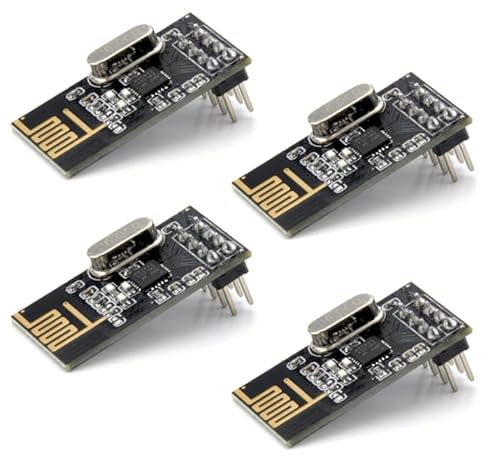 HENGBIRD 4 Pcs nRF24L01 + Wireless Transceiver Modul NRF24L01 + 2.4G Wireless Transceiver Radio Transceiver Module RF PI ARM Model Wireless 200M Kommunikationsmodul Modul Upgrade