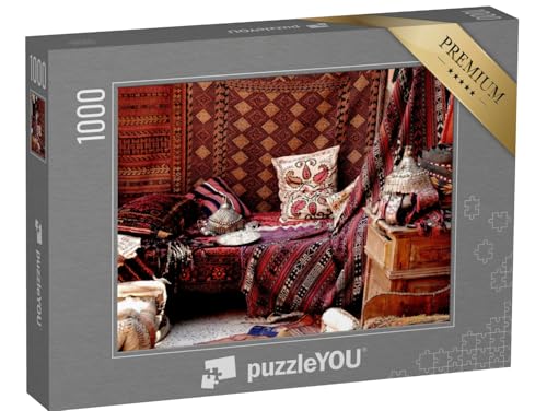 puzzleYOU: Puzzle 1000 Teile „Teppichladen eines Basars, Türkei“ – aus der Puzzle-Kollektion Türkei