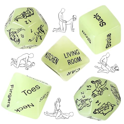 5 Stücke Würfelset erotische Würfel für Paare Sex Spiel 36 Position Lehrbuch Würfel Spiel Humor Spiel Paar Schlafzimmer Geschenk für Paar Erwachsene Liebhaber Sex Liebe Spiel für Männer und Frauen