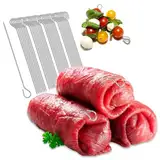 Robin Goods® 32x Rouladennadeln aus Edelstahl - 11 cm lange Fleischspieße rostfrei, langlebig - Spieße im Set, Rouladenklammern-Ersatz, Perfekte Rouladenspieße für leckere Rouladen (32 Stück - Nadel)