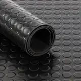 Floordirekt Gummimatte mit Rillen - Geruchsarme Bodenmatte Gummiläufer 3mm dick- Gummimatte mit Rillen Schwarz (100 cm x 200 cm, Schwarz)