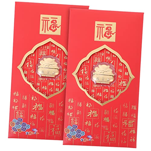 HAPINARY 2stücke Festliche Rote Umschläge Chinesisches Neujahr Geldumschlag Glücksumschlag Mit Einzigartigem Design Für Frühlingsfest Für Und Geldübertragungen
