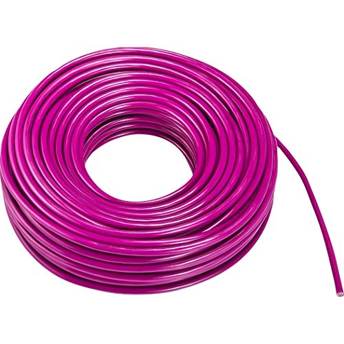 Mehrfarbige Elektrische Leitungen, H07BQ-F 3x1,5 mm, Gelb-Grün-Blau-Orange-Leuchtorange-Pink (Pink, 10m)