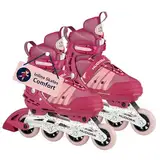 HUDORA Inline Skates Comfort - Inliner für Kinder & Jugendliche in versch. Größen - Roller Skates bis zu 6 Größen in Weite & Länge verstellbar - atmungsaktive Freizeit Inline Skates