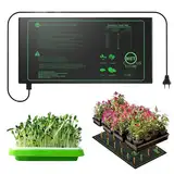 Hojalis Heizmatte Pflanzen, 21 Watt Wärmematte Pflanzen Wasserdicht, Pflanzen Heizmatte für Sämling Germination, Heizmatte Gewächshaus, für Anzucht Gewächshaus Oder Growbox 25 * 52,5cm