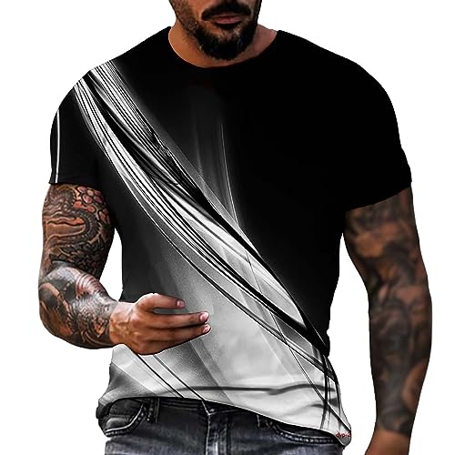 Generisch T Shirts Valueweight T Rundhals S M L XL XXL 3XL 4XL 5XL Übergröße Diverse Farbsets,Gestreiftes Tshirt Herren Schwarz Weiß T-Shirt Herren 5XL Extra Lang Weiß,Prime 2024 Angebote Day