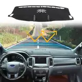 Armaturenbrett-Abdeckungsmatte, kompatibel mit Ford Ranger 2015–2022, Auto-Armaturenbrett-Abdeckung, Sonnenschutz-Pad, Armaturenbrett-Pad-Zubehör