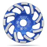 Lytool Diamant Schleiftopf 125mm×22.23mm, Beton Schleifscheibe für Beton, Stein, Naturstein, Fliesenkleber, Mauerwerk Granit, Betonschleifer Topfschleifer Twin Speed Extreme Topfscheibe