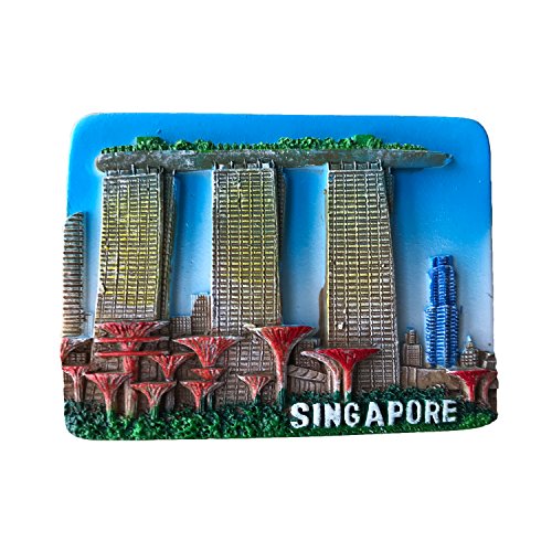 3D-Kühlschrankmagnet Singapur, Reise-Souvenir-Aufkleber, Dekoration für Zuhause und Küche, Singapur-Kühlschrankmagnet