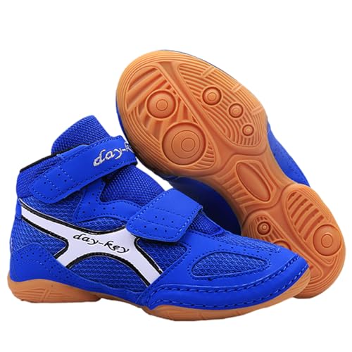 Zeihyeurus Ringerschuhe Kinder,Boxschuhe FüR Jugendliche,Jungen Fitness,Training Boxschuhe,Komfort Und StabilitäT,Flexibel,Langlebig,Atmungsaktiv,Rutschfester Boxschuh FüR Kleine Kinder