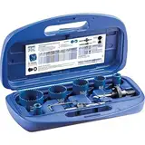 PFERD HSS-Lochsägen-Set, 6 Lochsägen inkl. Zubehör für Installateure aus dem Sanitärbereich, 25900920 – für wirtschaftliches Sägen von runden Durchbrüchen