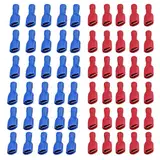 schnellkupplungsbuchse vinyl vollisoliert, 6.3 x 0.8mm Kabelschuh, Rot für 0.5-1.5mm² (22-16 AWG), Blau für 1.5-2.5mm² (16-14 AWG), 120Pack