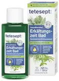 tetesept Erkältungszeit Bad – Gesundheitsbad für die kalte Jahreszeit mit 5 ätherischen Ölen – Wohltuender Badezusatz zur Entspannung von Körper und Geist – 1 x 125 ml