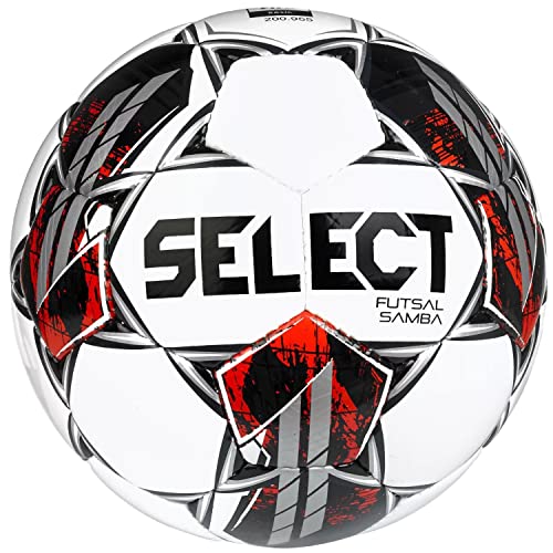 Select Futsal Samba FIFA Basic Ball Futsal Samba WHT-BLK, Unisex Footballs, White, 4 EU