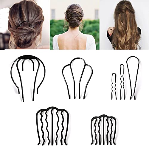 XCSJ 7 Pcs Haare Steckkamm Metall Haarkamm Metall Haarkämme Steckkamm Brautschmuck Haarschmuck Kopfschmuck Frisur Styling Schönheitswerkzeuge, Modeaccessoires Für Mädchen, Geschenke Für Freundinnen