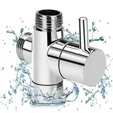 1 Stück 3-Wege-Umschaltventil 3 Wege Ventil Eckventil 1/2 Zoll für Waschbecken Bad Duschspray Küche Adapter,Duschsystem Ersatzteil, T Adapter Dusche Umschalte