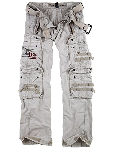 Surplus Raw Vintage Royal Traveler Trousers, royalwhite, XL