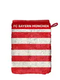 FC Bayern München I Waschhandschuh I Waschlappen I 2er Set I Rot-Weiß I Fußball