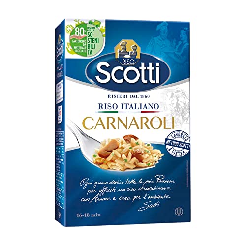 Riso Scotti - Carnaroli - Superfeiner Risottoreis, Reis aus Italien, Fertig in 16 Minuten - 1 kg