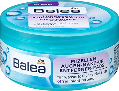 Balea Augen Make-Up Entferner Pads mit Aloe Vera ölfrei, 50 Stück