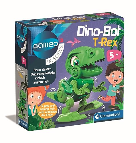 Clementoni Galileo Robotics DinoBot T-Rex - Dinosaurier Modellbausatz, Spielzeug Roboter für Kinder ab 5 Jahren, 59324