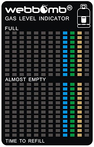 WEBBOMB® GASSTAND ANZEIGER Gas Grill Flasche Gasanzeiger Level Indikator Füllstandanzeiger Camping