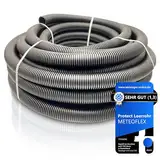 METEOFLEX PROTECT Leerrohr 750N M13 / M16 / M20 / M25 / M32 / M40 / M50 aus HDPE - Wellrohr für Erdreich, Erdverlegung, Außenbereich, Beton - hohe Druck- & Schlagfestigkeit (M32-25m)