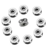 10 Stücke V624ZZ Umlenkrolle Doppelt 6mm Miniatur Stahl V Nut Kugellager Riemenscheibe aus Karbonstahl Doppel Schild 4x13x6mm für Führungsrolle Schiene Liner Motion System