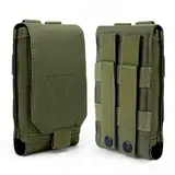 Caybats Taktische Handytasche,Universaltasche Tactical Molle Holster,Taktische Hüfttaschen, Armee-Handy Gürteltasche, EDC Sicherheitspack, Militär Gürteltasche Beutel für Camping Wandern Reise (Grün)