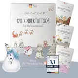 lila liebt dich® 120 hautfreundliche Weihnachten & Adventskalender Kinder Tattoos I Kindertattoos MADE IN GERMANY I Tattoo Kinder