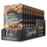 Belcando Mastercraft Topping [12x100g Multipack Sorte "Ente"] Nassfutter für Hunde | getreidefrei | sortenrein | Ergänzungsfuttermittel für Hunde