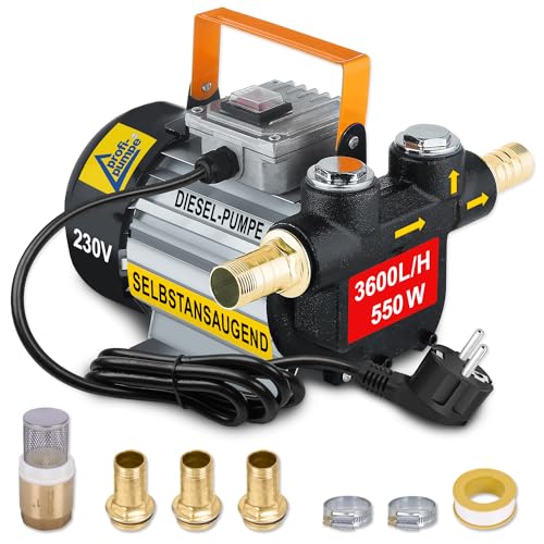 Dieselpumpe STANDARD-4.2 Selbstansaugende Pumpe 230V Heizölpumpe Kraftstoffpumpe Biodiesel Elektro Fasspumpe Ölpumpe Kraftstoffpumpe Bio-Diesel Pumpe