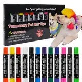Hundehaarfarbstoff, Hundehaarfarbstoff Vorübergehend, Markierende Maler Für Welpen, Waschbares Sicheres Hundehaarfarbstoff Marker Set Für Cosplay -Styling Und Kreative Haustierpflege