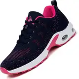 Mishansha Air Laufschuhe Damen Sportschuhe Dämpfung Walkingschuhe Frauen rutschfest Turnschuhe Leichte Straßenlaufschuhe Rose 276, Gr.39 EU