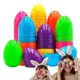 Leere Ostereier,50 Stück Befüllbare Bunte Helle Ostereier,Ostern Kinderüberraschungseier,Füller Für Osterkörbe,Unbefüllte Ostereier,Zum Füllen Von Süßigkeiten Und Kindergeschenken An Ostern,