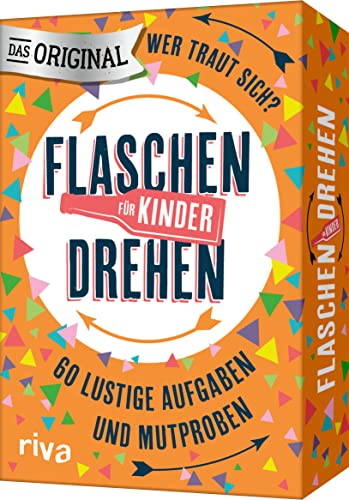 Flaschendrehen – Die Kinderedition: 60 lustige Aufgaben und Mutproben für Kinder ab 6 Jahren. | Das Original. Der Spieleklassiker. Ideal für Klassenfahrt, Geburtstag und als Geschenk