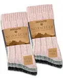 Occulto Damen Norweger Socken 6er Pack (Modell: Gloria) Pink Grau Anthrazit 39-42