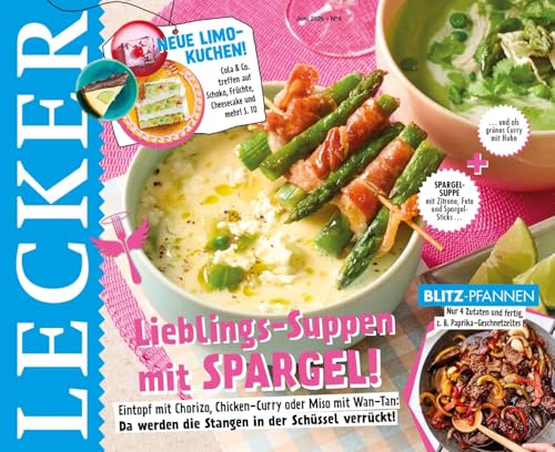 Lecker 6/2025 "Lieblings-Suppen mit Spargel!"