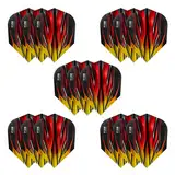 Harrows Fire Dart Flights, 5 x Sets Darts Flights (15 Flights insgesamt) I 100 Mikron Dart Flights I Premium Extra Strong Made in UK I Professionelles Dartzubehör I Gelbe Dart-Flights